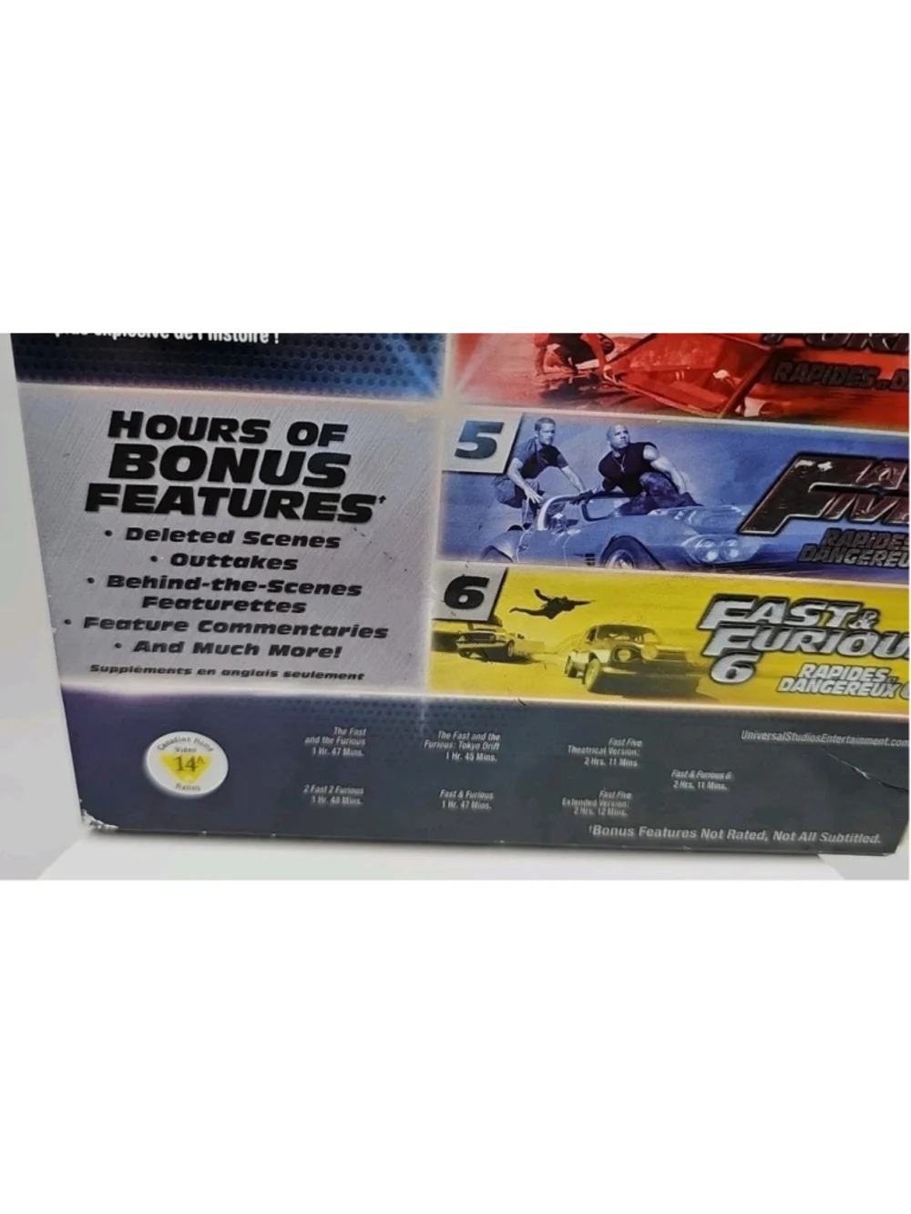Fast & Furious 6-Movie Collection (DVD, 6 Discs, Region 1) With Slipcover - Picture 3 of 13